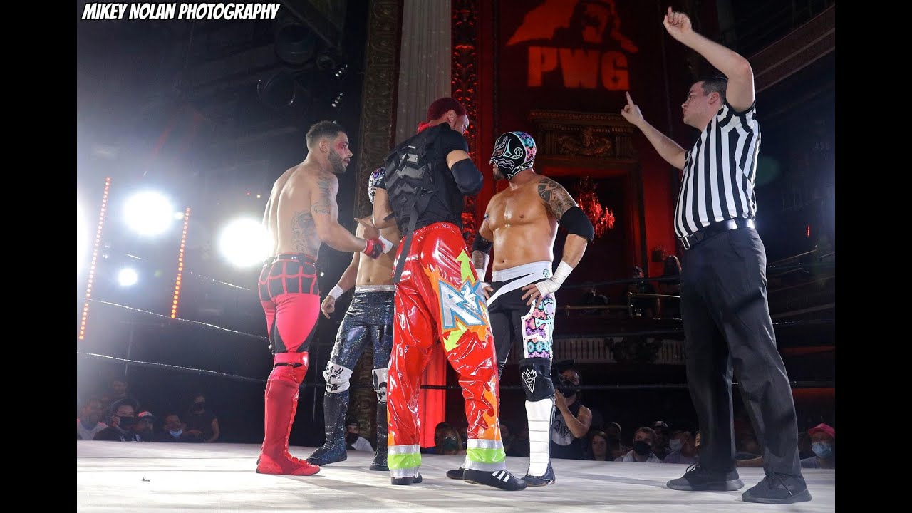 Lil Rascalz vs Aramis y Rey Horus PWG Mistery Vortex 7 Highlights