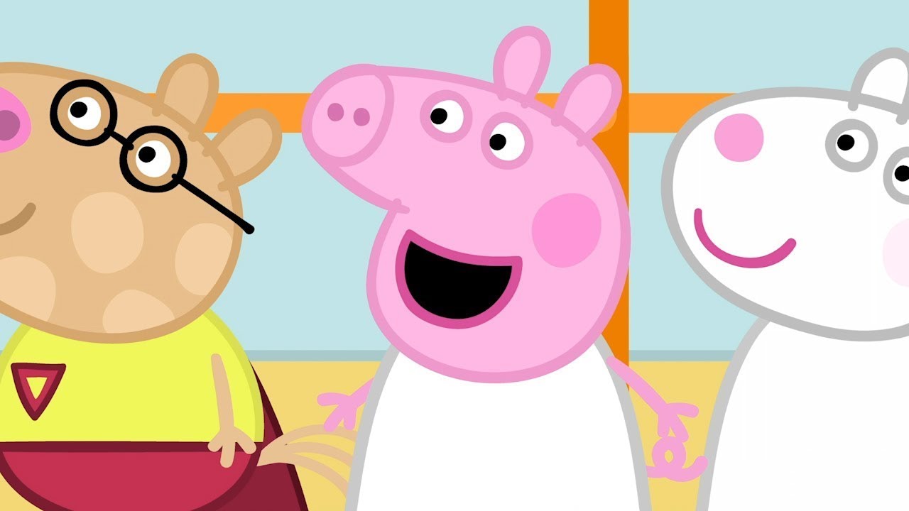 Peppa Pig Exercises At Gym Class!