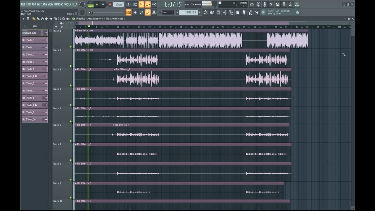 How Lil Peep Mixed "white wine" in FL Studio