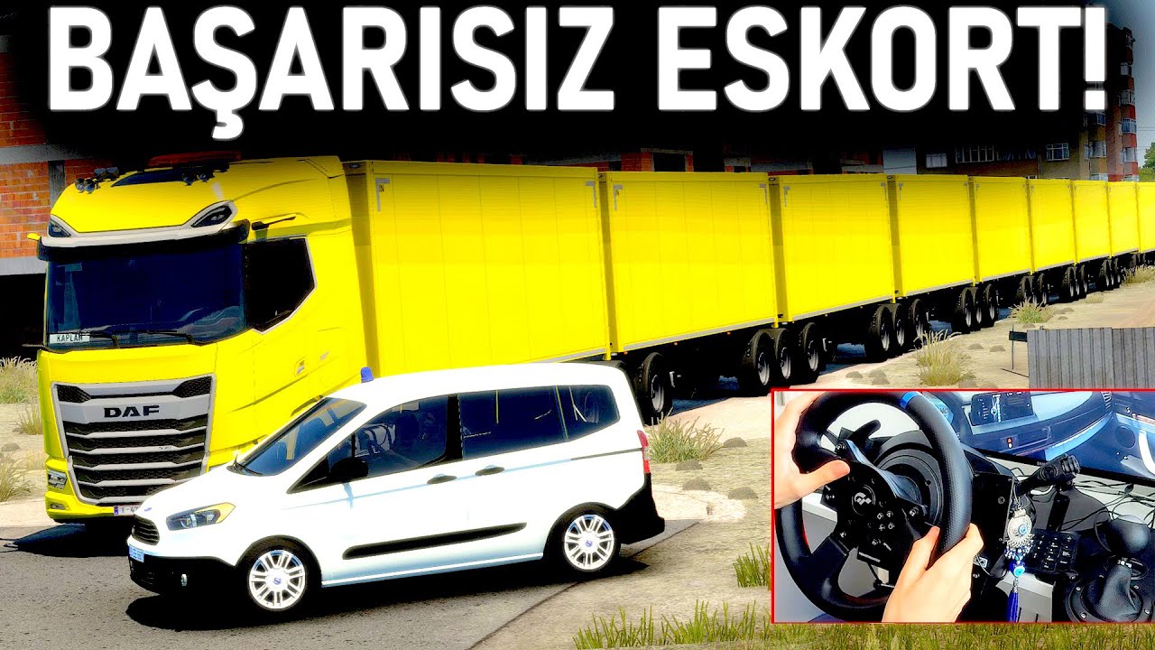 ESKORT ARAÇ OLDUK, BAŞARAMADIK! - EN UZUN TIR İLE ZORLU YOLCULUK - ETS 2 Mod T300RS GT