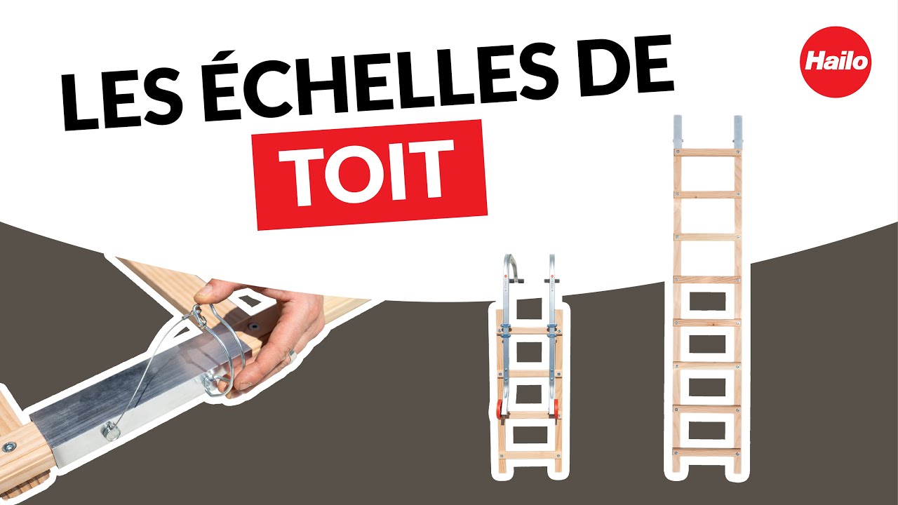 Découvrez les échelles de toit en bois par Hailo !