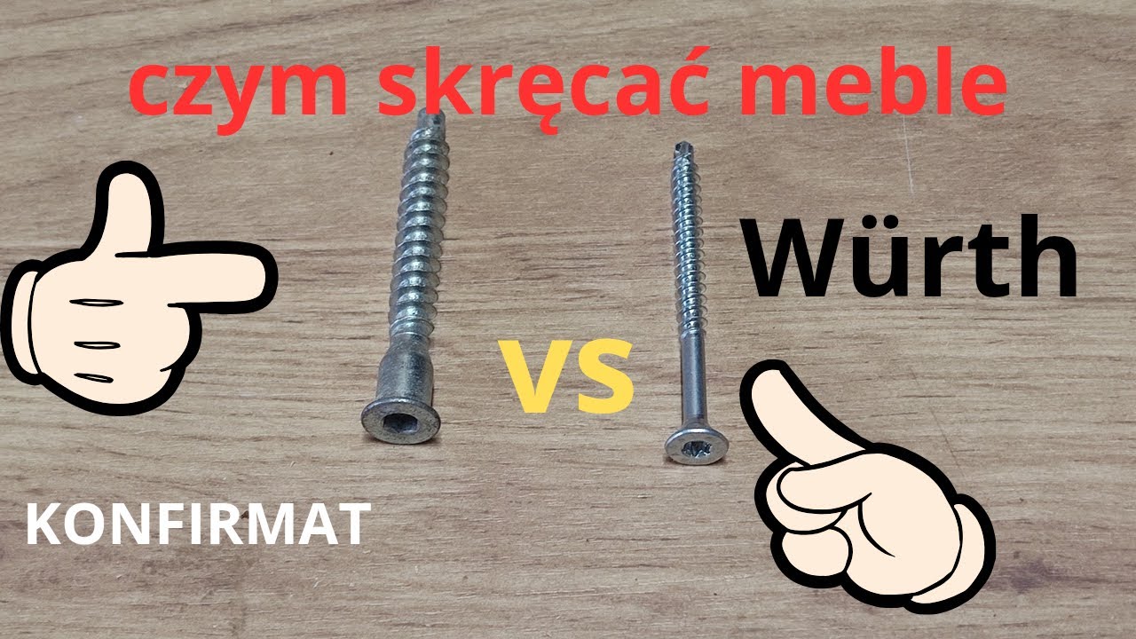 jakie wkręty do mebli W&uuml;rth szafy komody kuchni