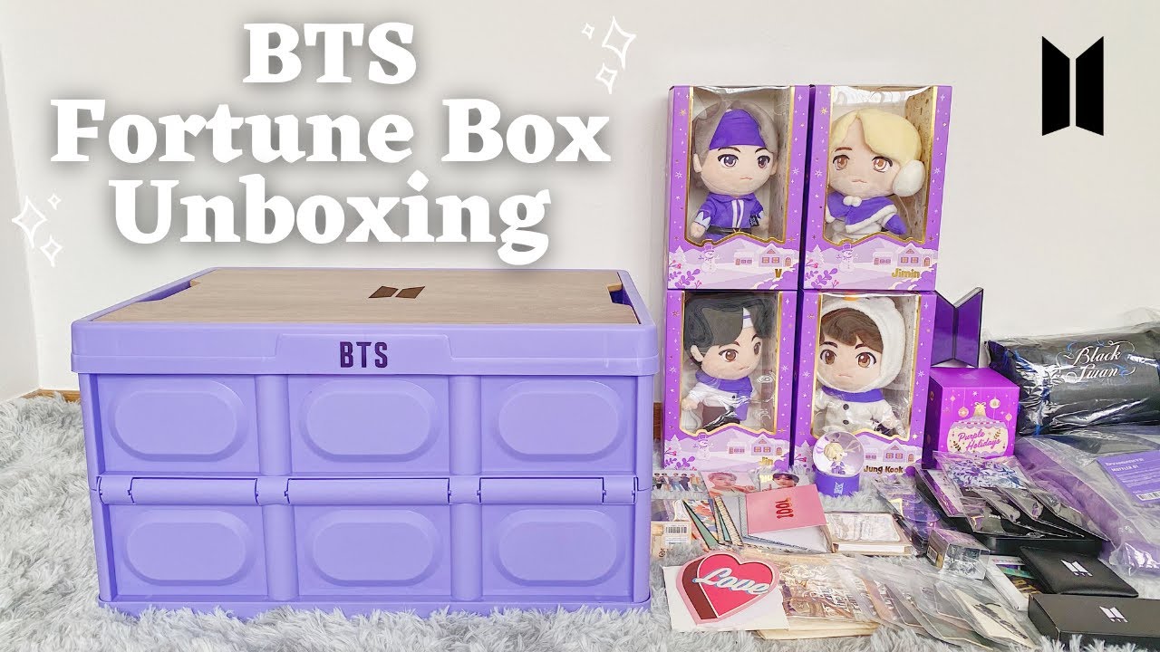 BTS FORTUNE BOX: Purple Edition (ver. B) Unboxing | Box worth USD567.68 😱+3Photocards?? (ASMR) [4K]
