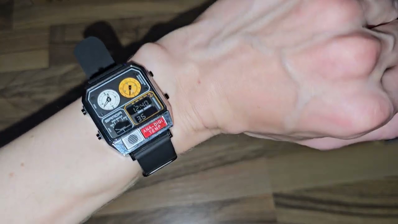 ana digi temp Uhr von der Marke Sanda von Aliexpress