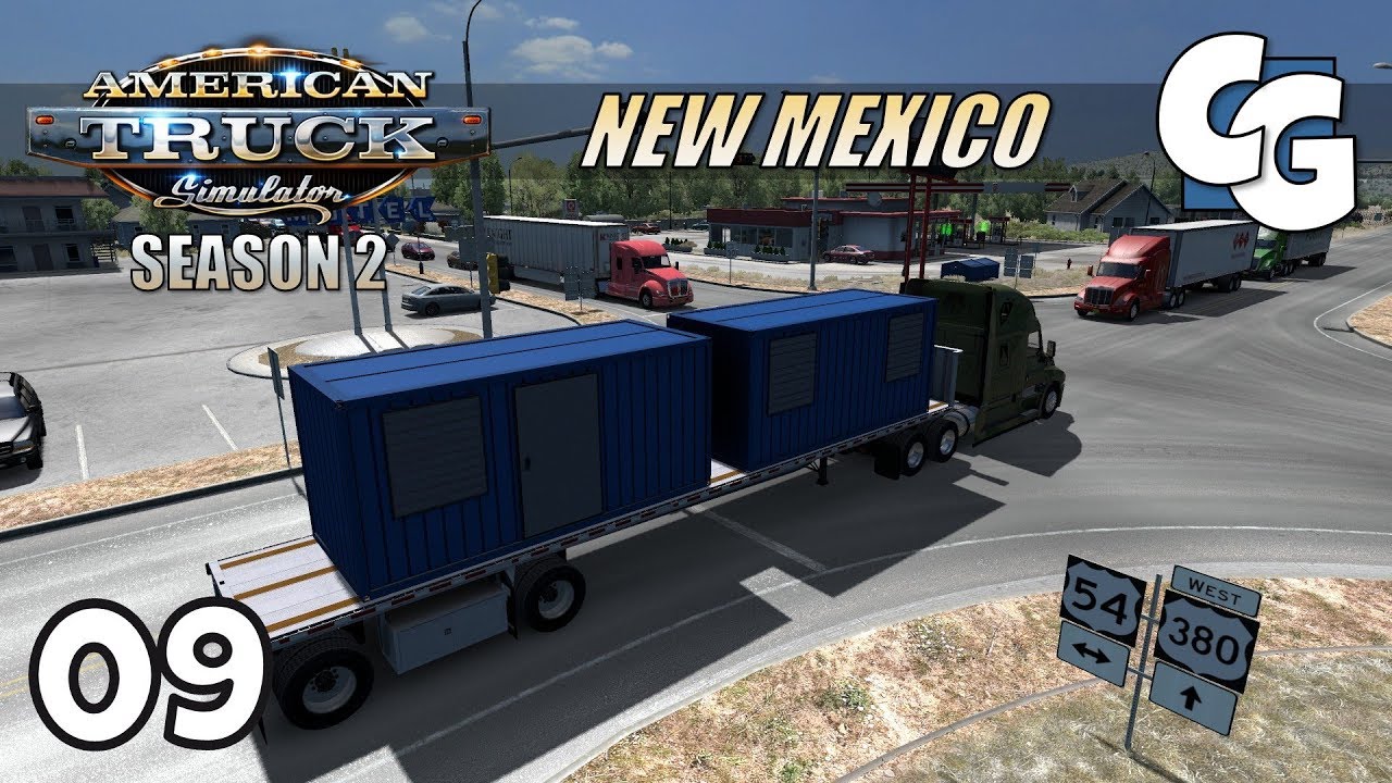 ATS S02E09 - Real Traffic Density and Ratio 1.0 - American Truck Simulator New Mexico Let's Play