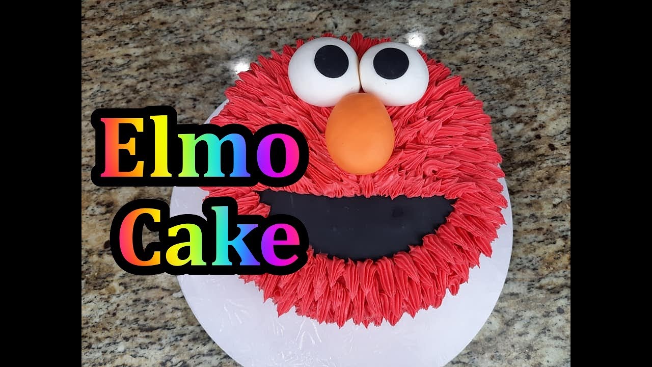 Elmo Cake tutorial- Easy kids birthday cake- How to make Elmo cake in Urdu Hindi- Sesame Street cake