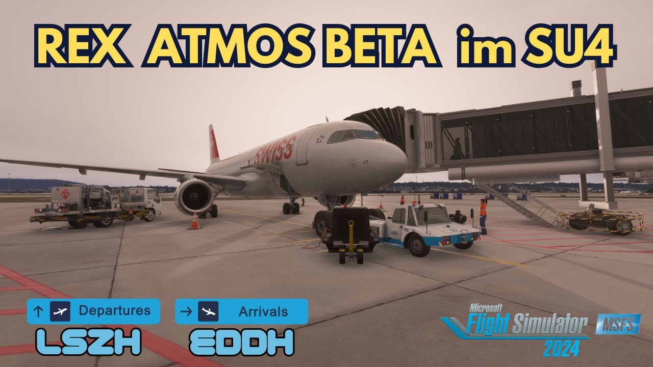 Rex Atmos (Beta) Fenix A320 | Zürich ✈ Hamburg | RTX™ 4070 Ti Super | MSFS2024 SU4