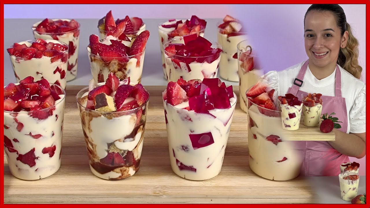 4 CREMAS para FRESAS con solo 3 INGREDIENTES🍓Mis mejores TRUCOS para VENDER MÁS