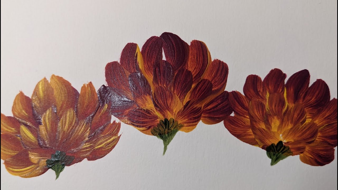 How to PAINT Fall Mums!