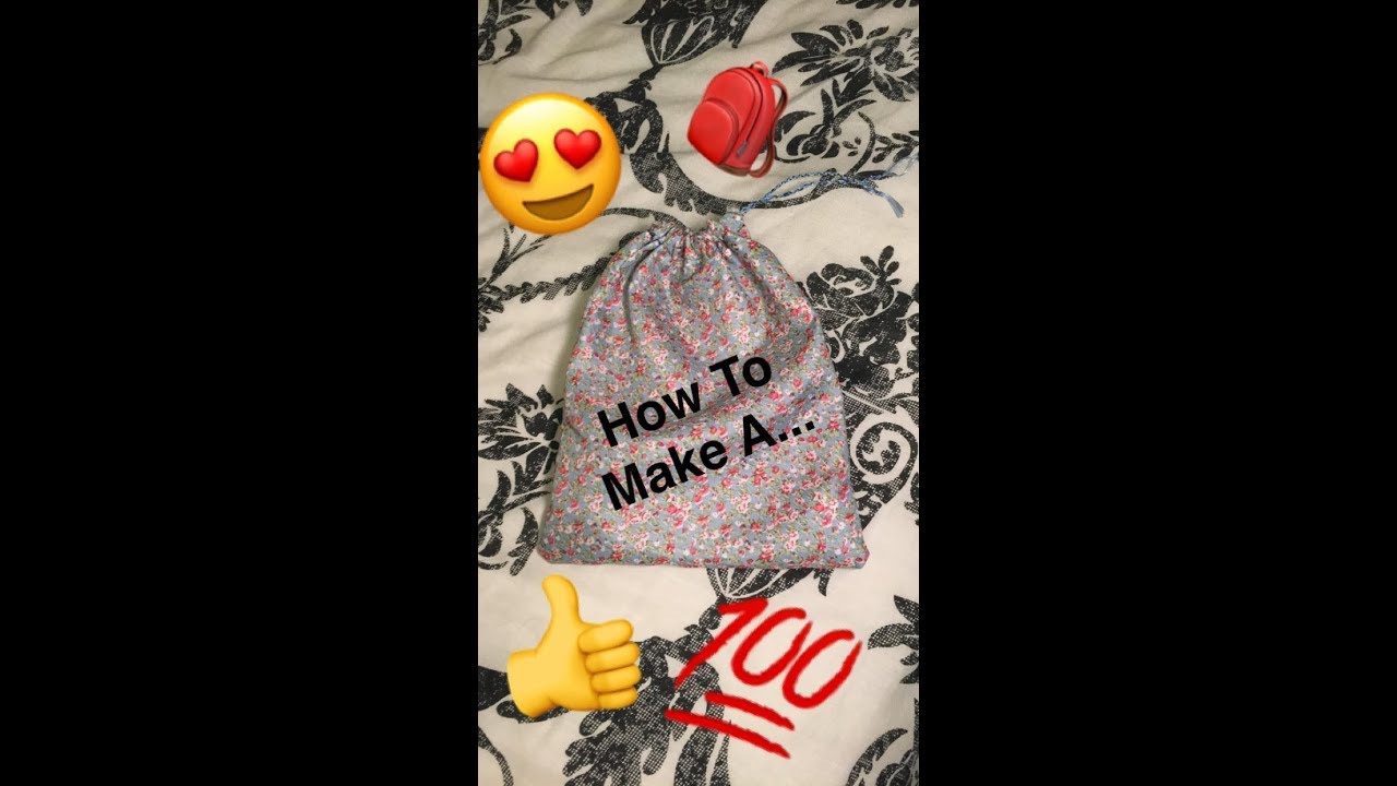 Using My LS14 Brother Sewing Machine To Sew A Drawsrting Bag