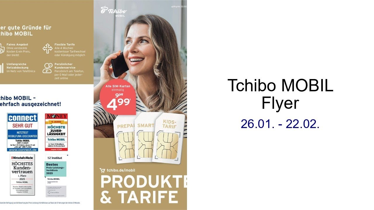 Tchibo MOBIL Flyer 26.01. - 22.02.