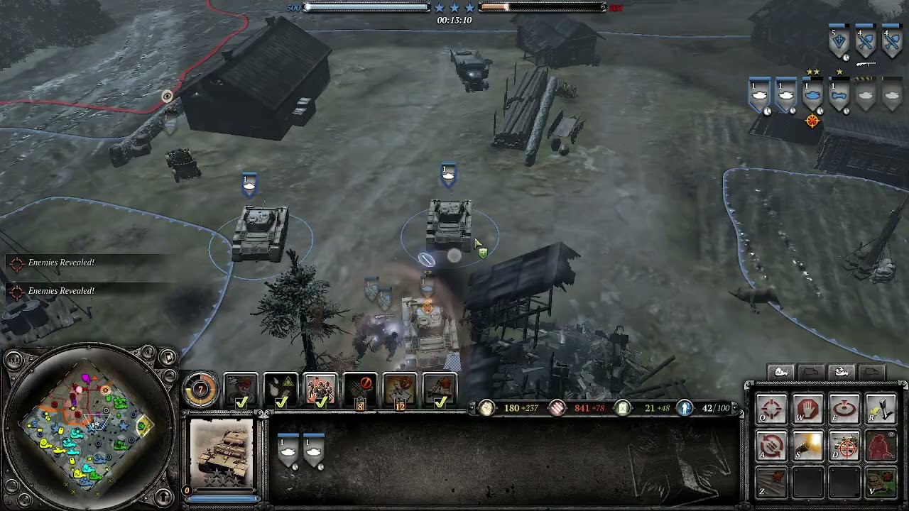 On the road to TOP RANK[4v4]  lvl 10 - lvl 17| Company Of Heroes 2 Axis Ranked Match  329