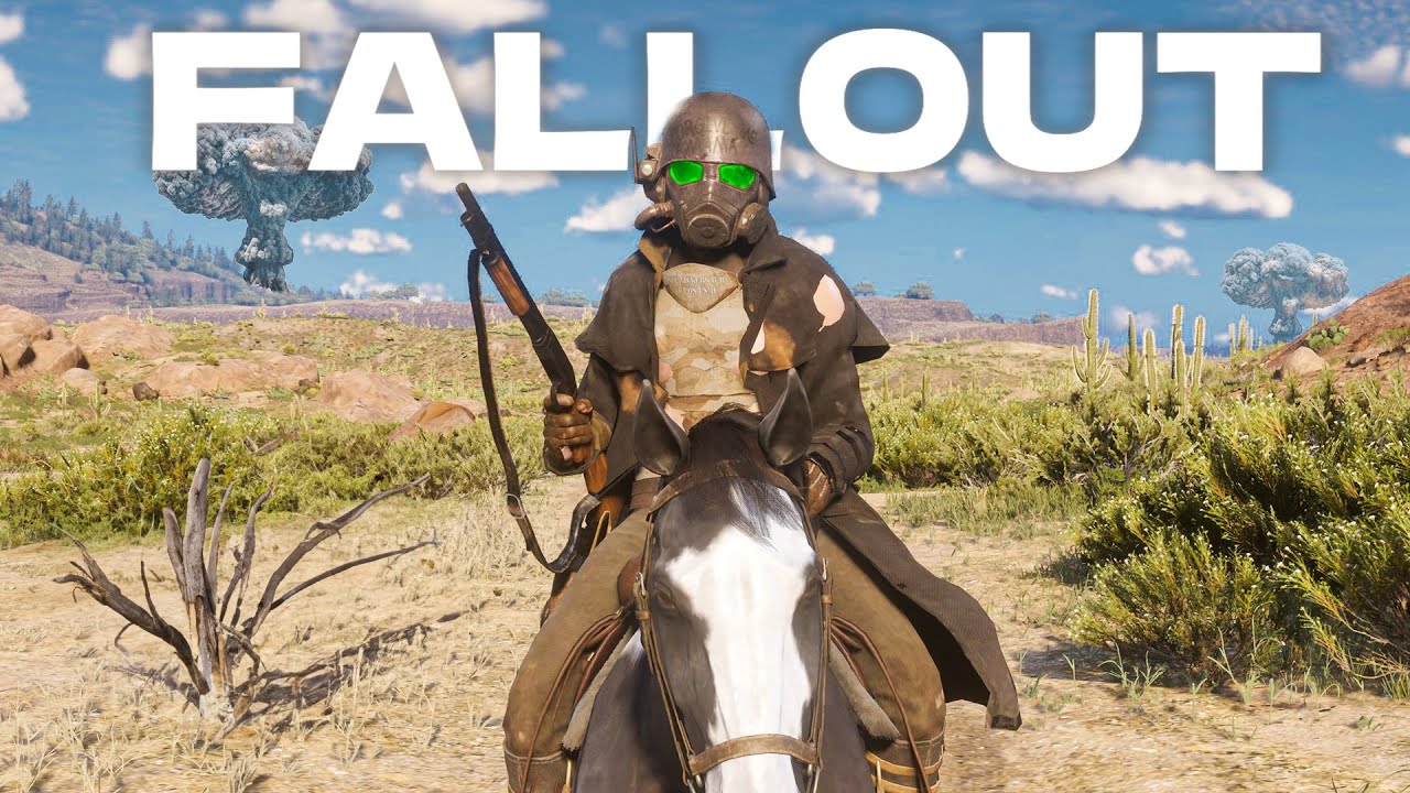 RDR 2, но это ЯДЕРНЫЕ ОСАДКИ! (ФИЛЬМ)