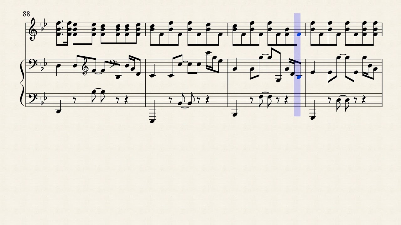 Naruto Ending 40 - Zetsu Zetsu Piano Sheet Music