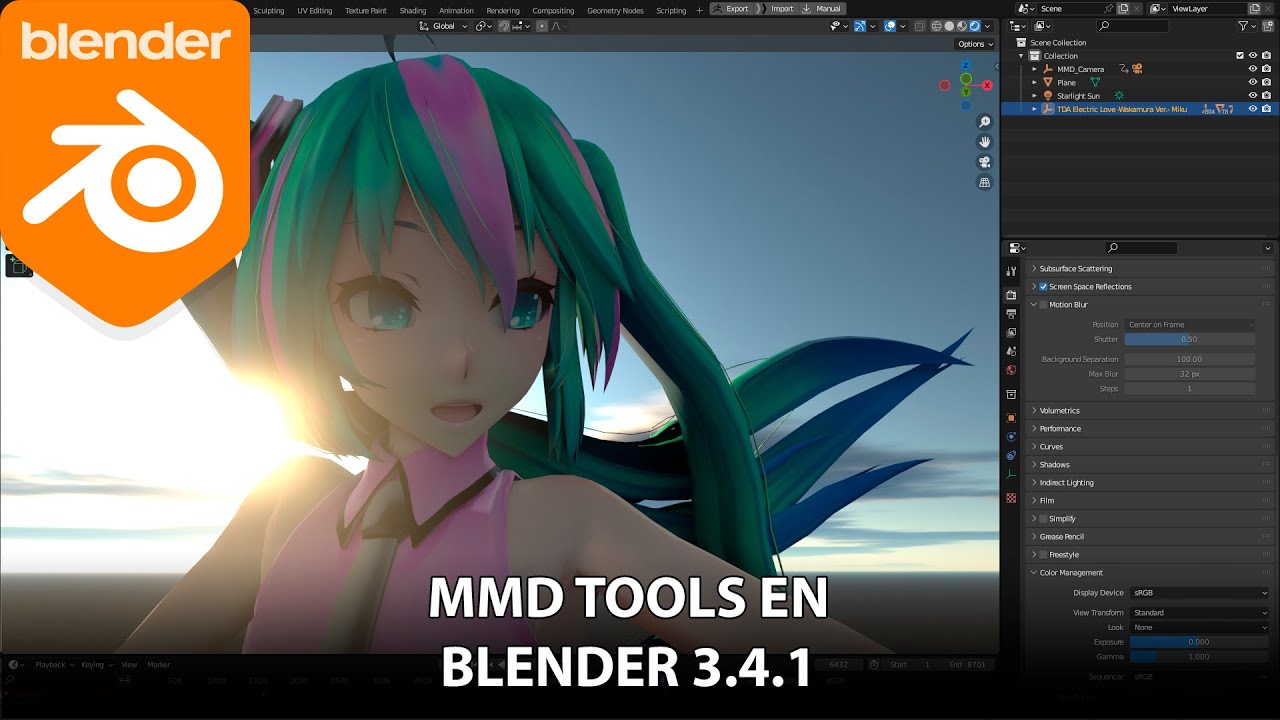 Instalar Addon MMD Tools en Blender 3.4