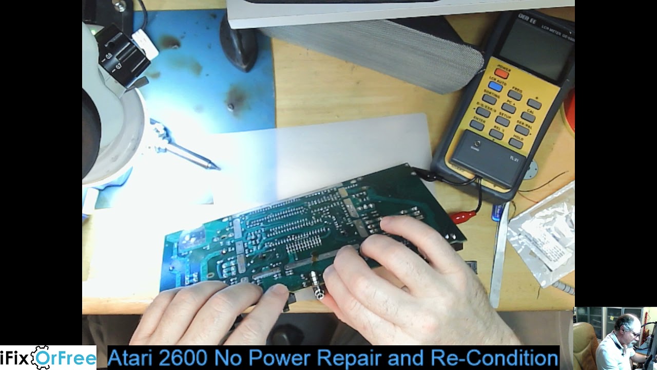 Atari 2600 No Power Fix and Restoration (Unedited)