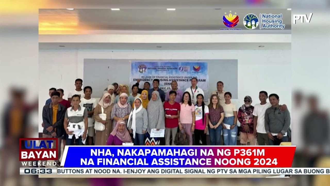 NHA, nakapamahagi na ng P361-M na financial assistance noong 2024