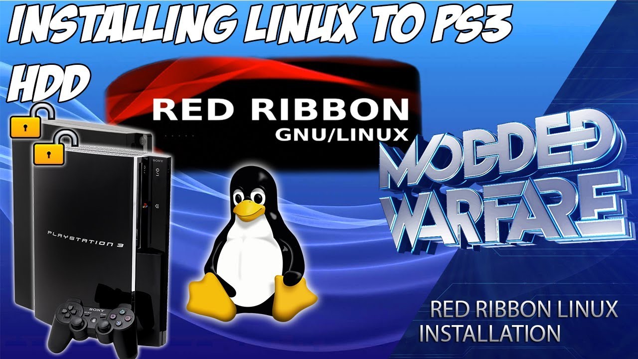 (Эпизод 12) Установка Red Ribbon Linux на жесткий диск PS3