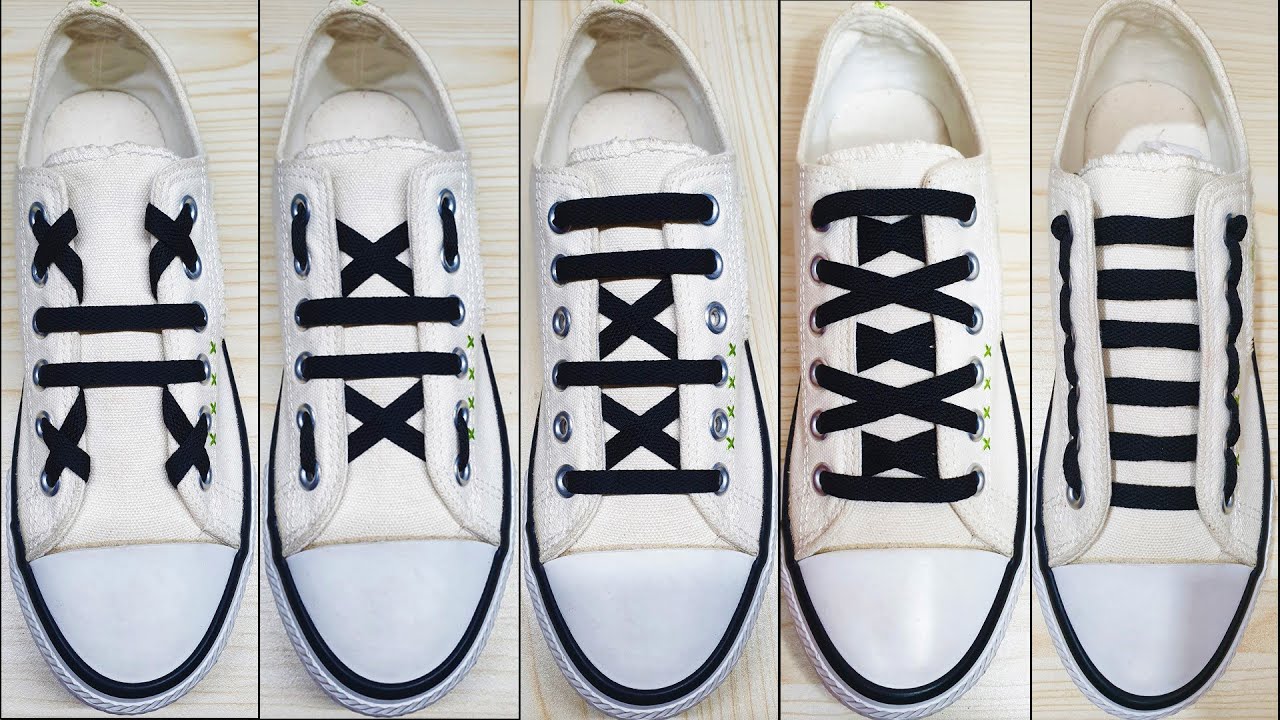 5 Way To Tie Your Shoelaces, How To Tie Shoelaces, shoes lace styles, #shoelace #shorts #viral