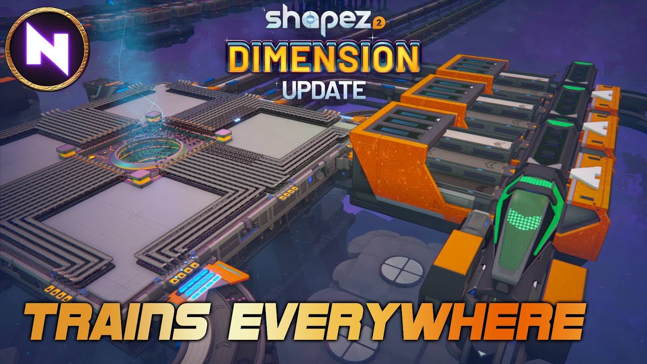 Getting Started With TRAINS | 04 | Shapez 2 DIMENSION UPDATE | Tutorial/Lets Play
