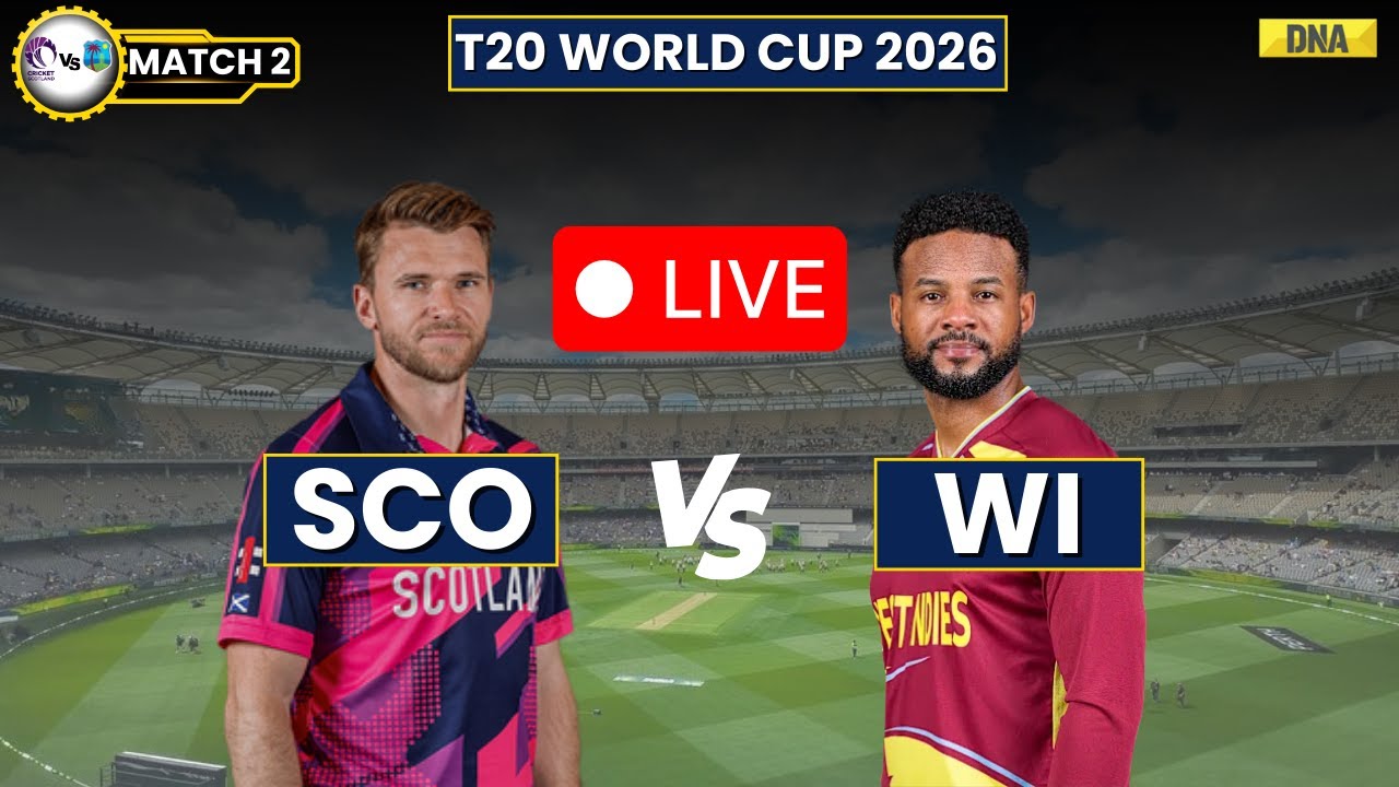 SCO Vs WI Live: Scotland Vs West Indies Live | Scotland Vs West Indies T20 WC2 2026 Live | Sco Vs WI