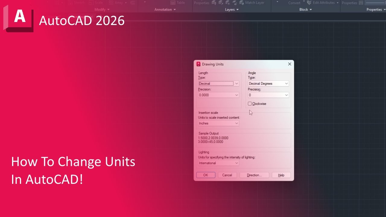 How To Change UNITS In AutoCAD!