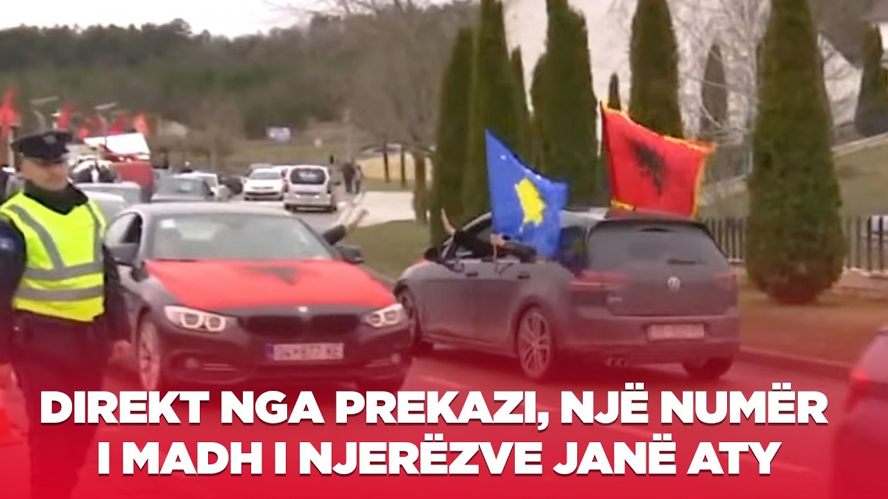 Direkt nga Prekazi, një numër i madh i njerëzve janë aty