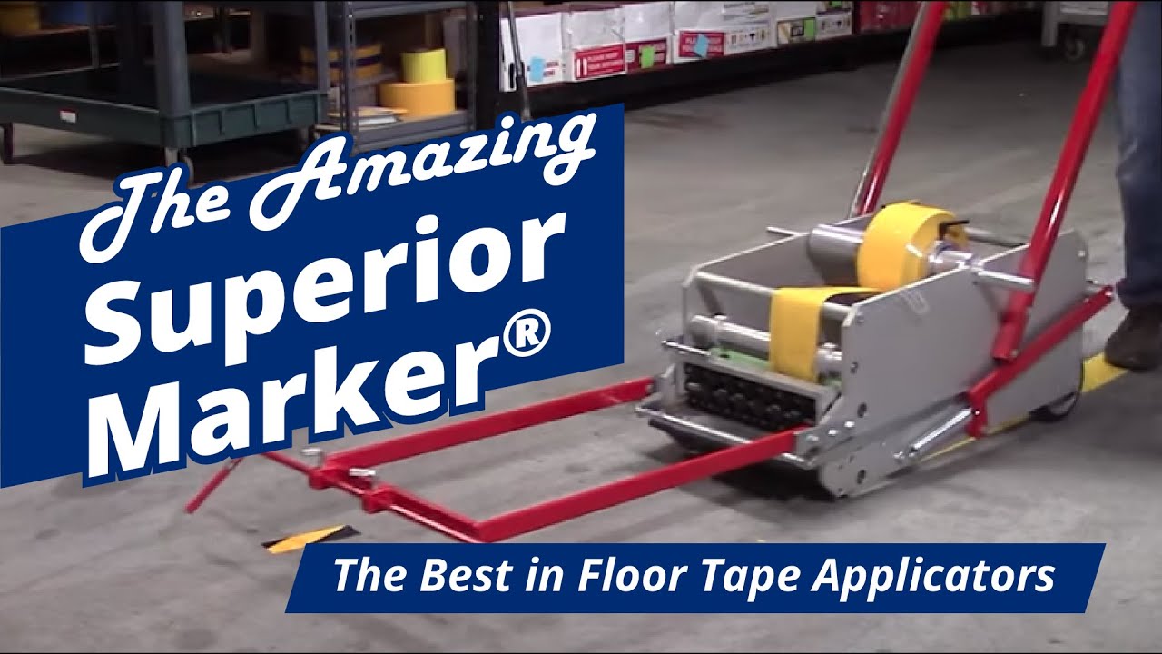 The Only Floor Marking Applicator You'll Need! The Superior Marker® Floor Tape Applicator Cart