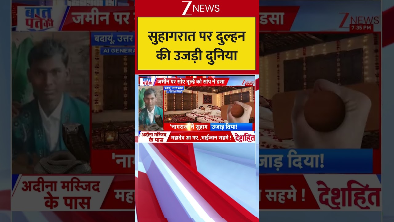Viral News: सुहागरात पर दुल्हन की उजड़ी दुनिया | #snakebytenews #viralnews #viralvideo