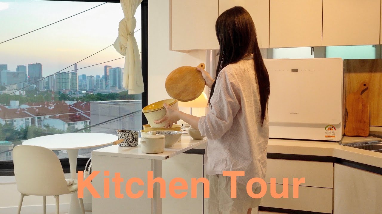 Kitchen Tour 적당히 현실적인 자취생 주방투어 | 그릇 소개, 냉장고 공개 (평소 그대로 날것의.. 버전)