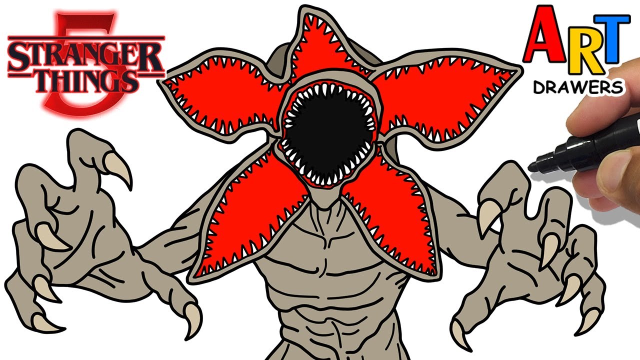 How to Draw DEMOGORGON | Stranger Things 5 ( Step By Step )