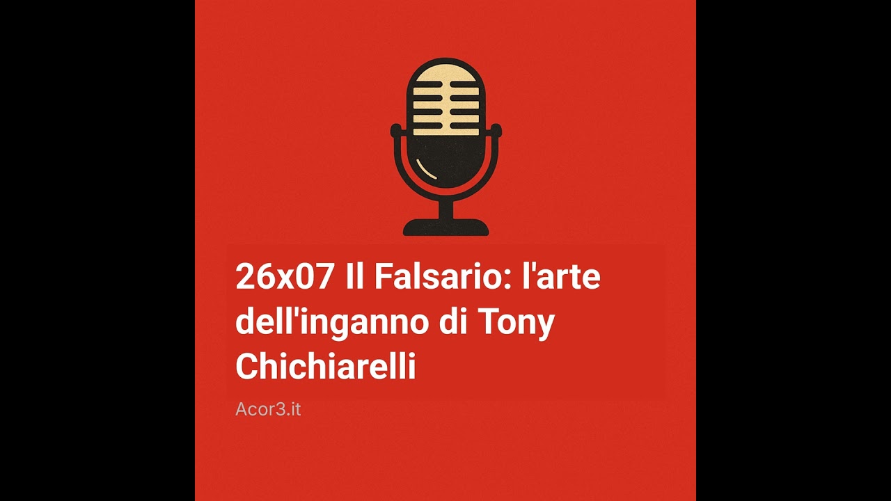 26×07 Il Falsario: l’arte dell’inganno di Tony Chichiarelli