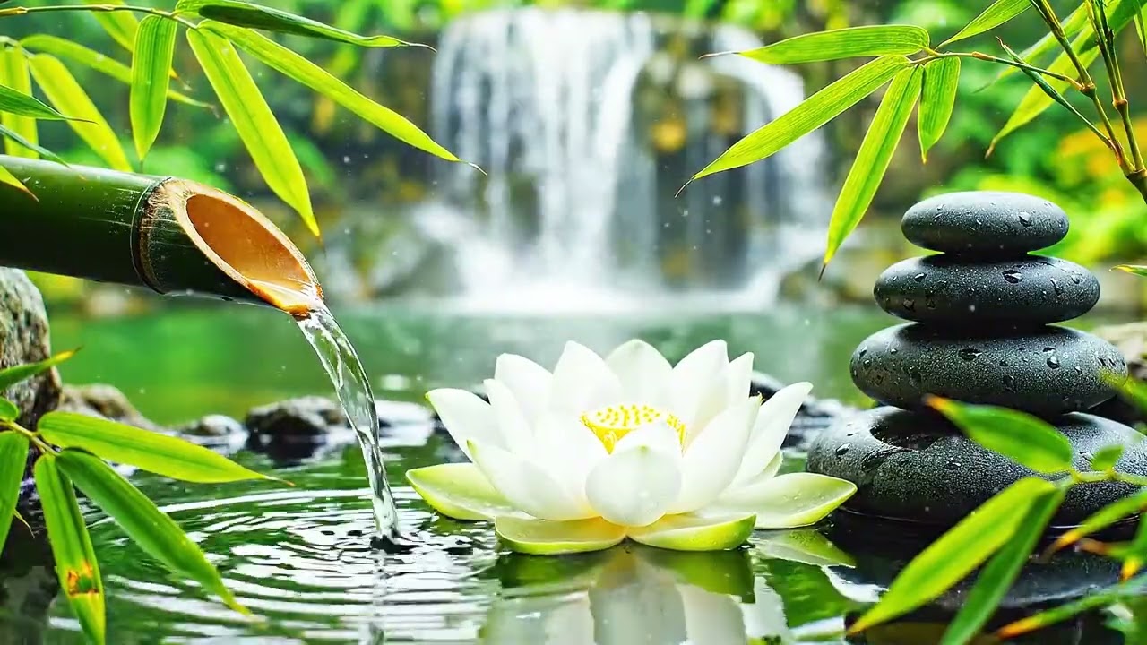 Relaxing Music Relieves Stress, Anxiety and Depression - Soothing Piano and Water Sound, Calm Music