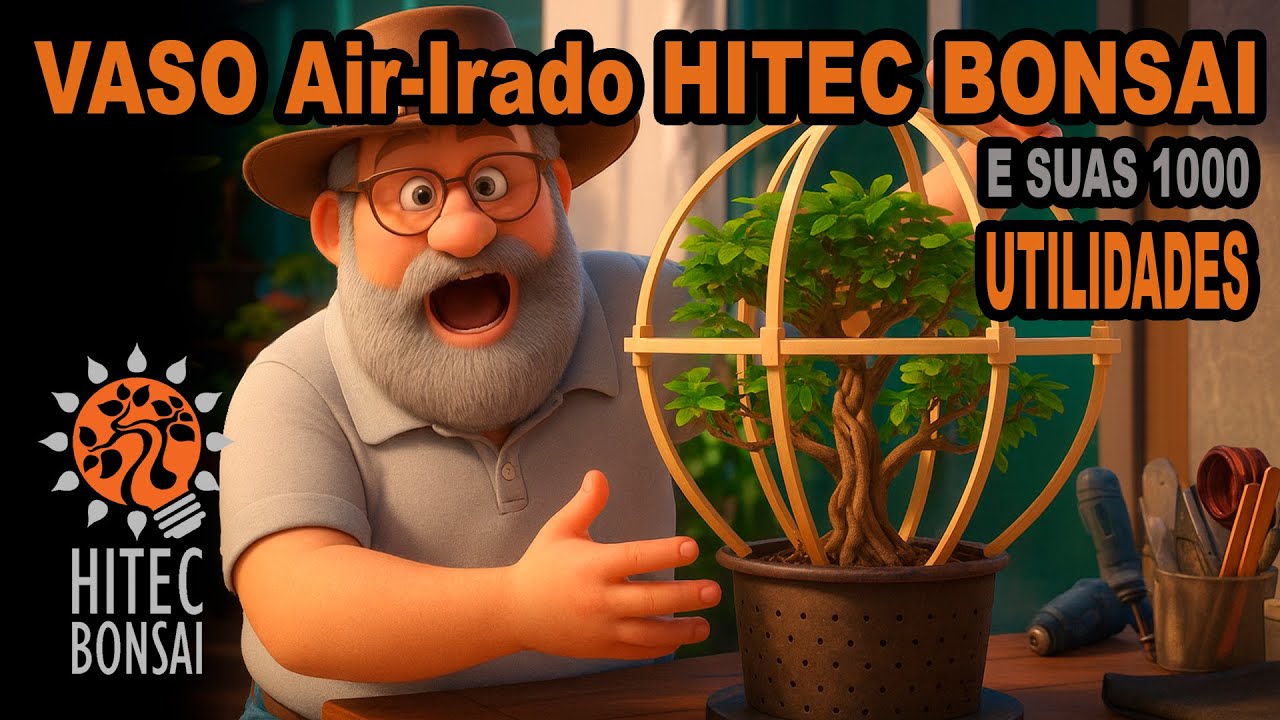 Trabalhando raízes, nebari, calibre e copa com o Vaso Air-Irado Hitec Bonsai