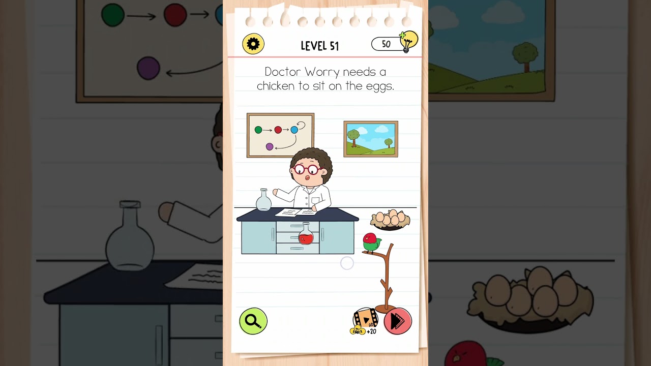 Brain Test 4 : Tricky Friends Level 51 Walkthrough