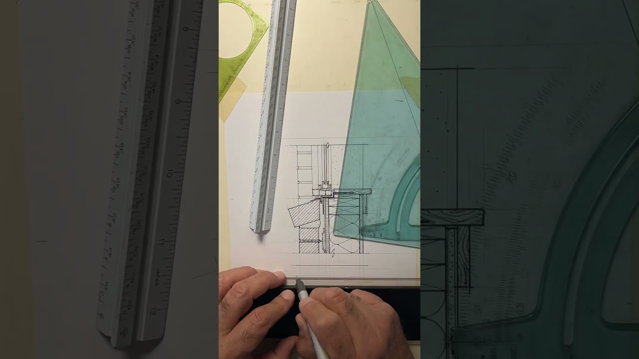 40+Design - Architectural Hand Drafting - Window Sill Detail