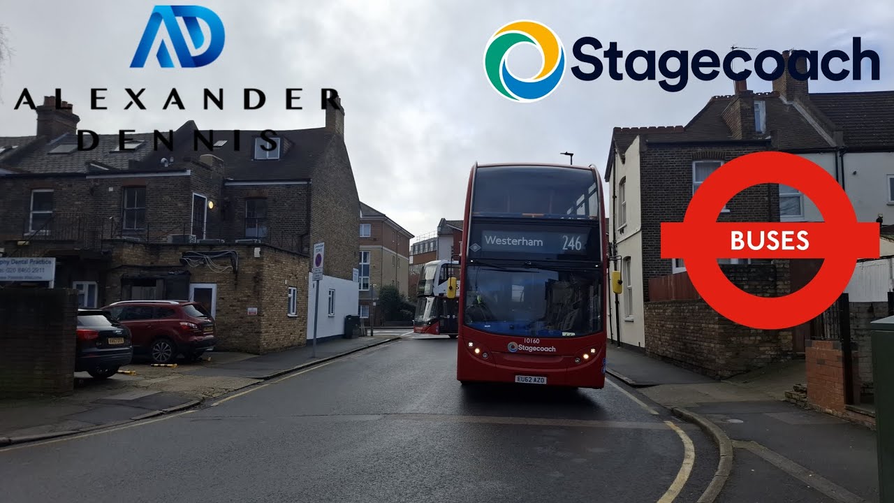 Stagecoach London: 246 from Bromley North to Westerham Via Keston & Biggin Hill ( ADL Enviro400 