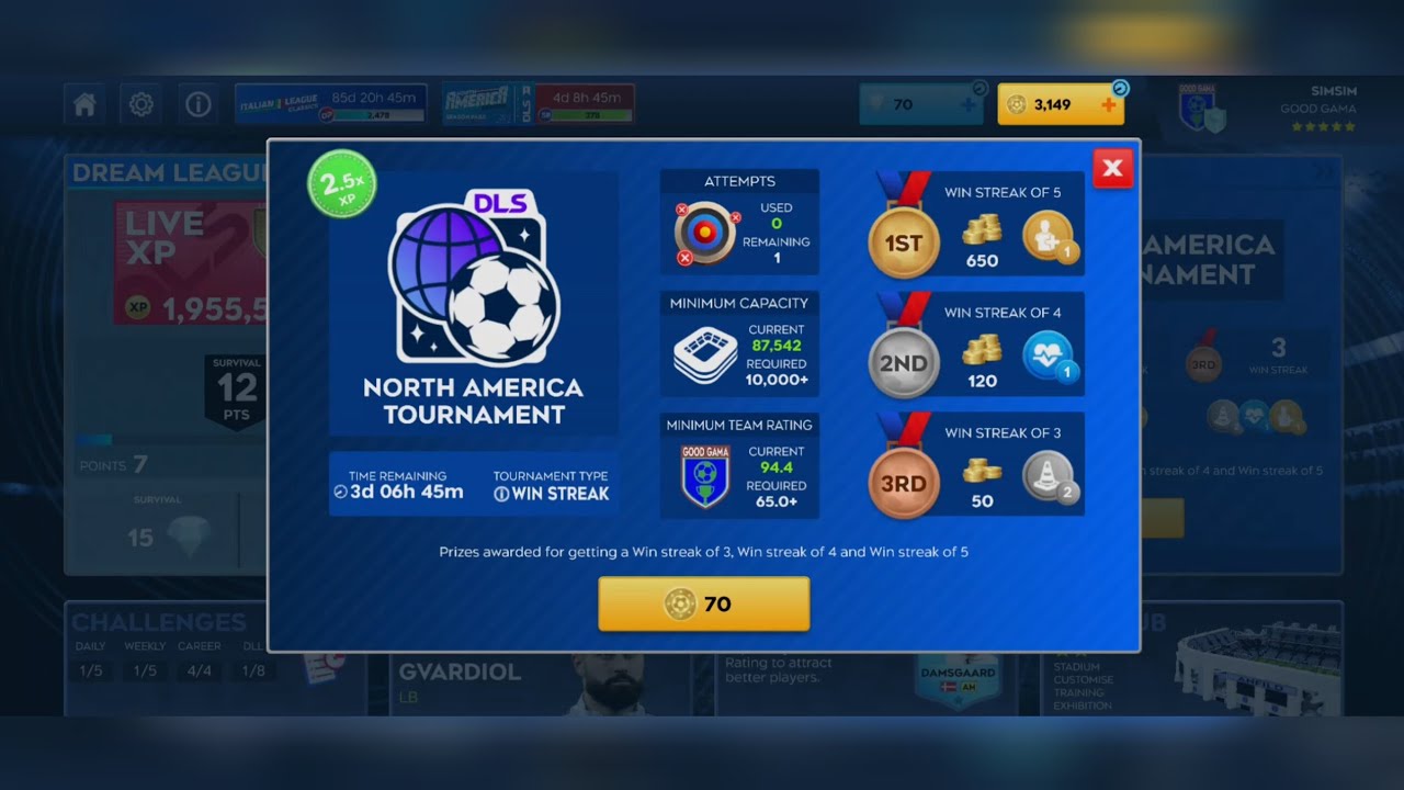 Just lost the New DLS 26 Cup FT &ndash; North America Tournament 💔⚽