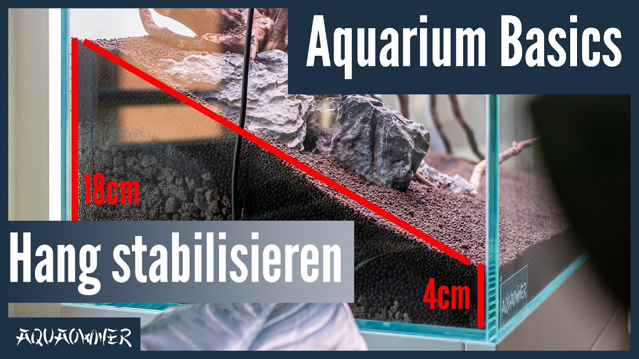 Rutscht ein aufgesch&uuml;tteter Bodengrund nicht wieder ab? | Aquarium Basics