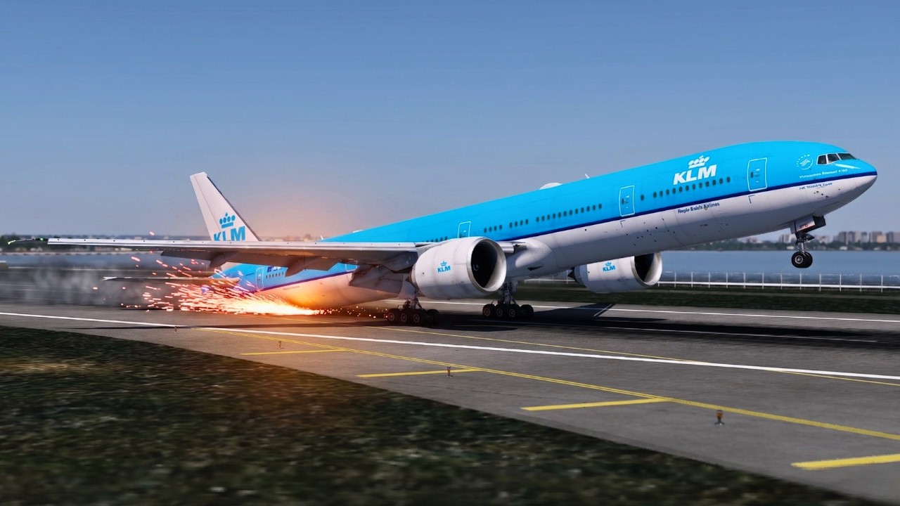 Średnie lądowanie 777-300