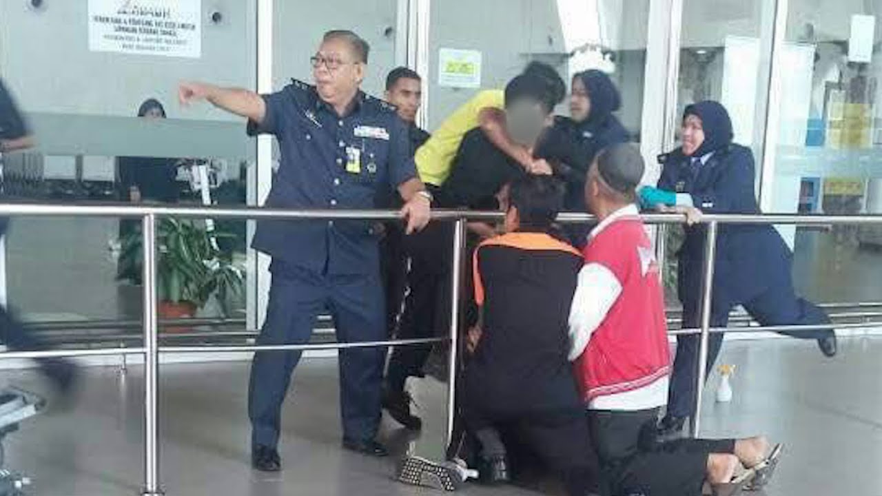 Video of dramatic arrest at Sandakan airport goes viral