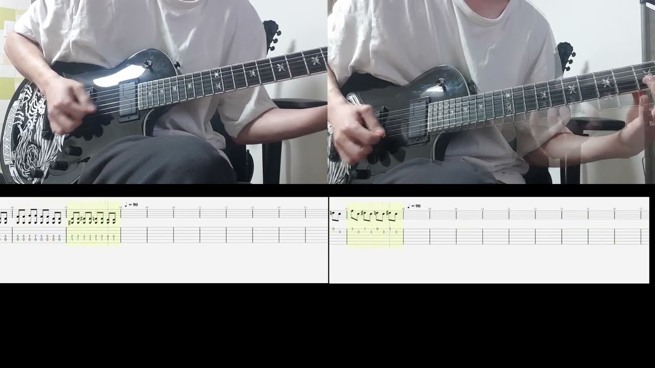 Decalius - Excluded From Humanity guitar cover with TAB