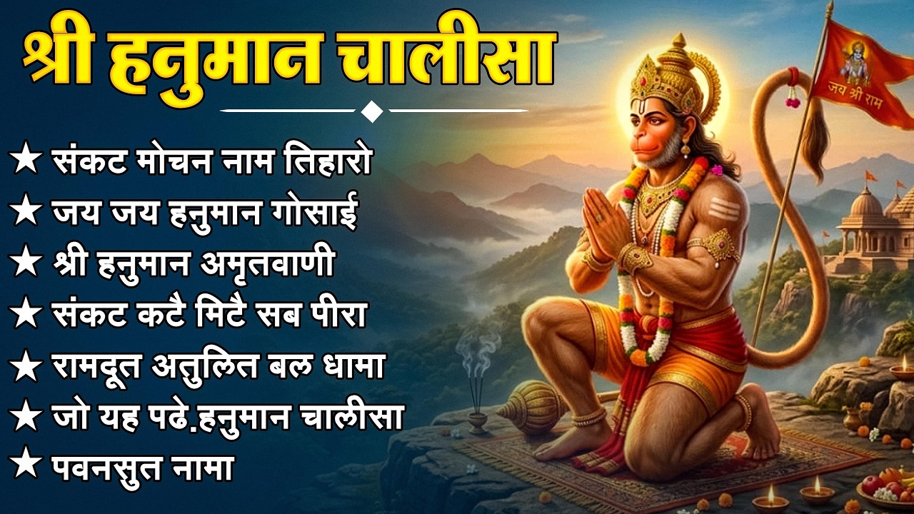 श्री हनुमान चालीसा 🌺🙏 shree hanuman chalisa original video 🙏🌺 gulshan kumar hariharan full hd