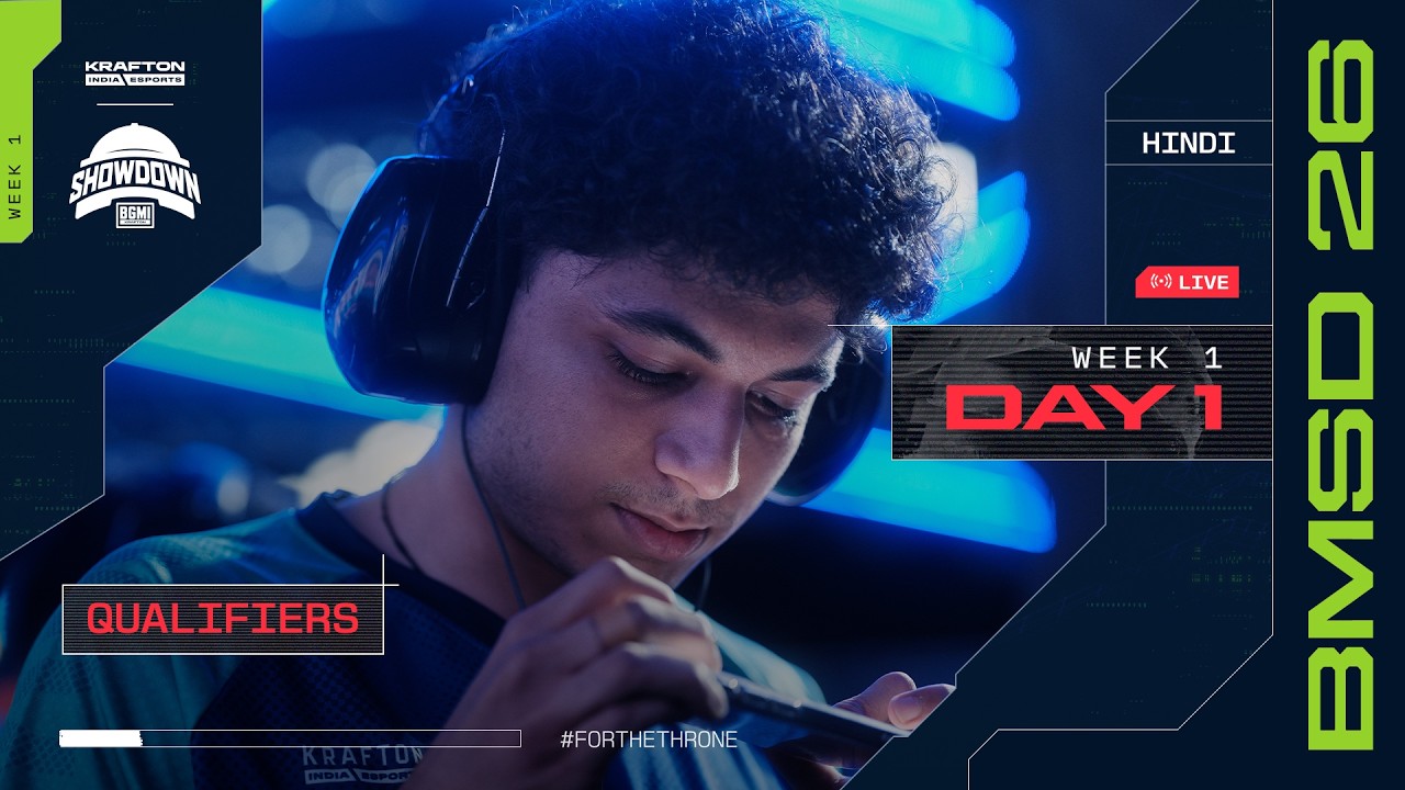 [HINDI] BMSD 2026 | Qualifiers Week 1 | Day 1 #BGMILIVE