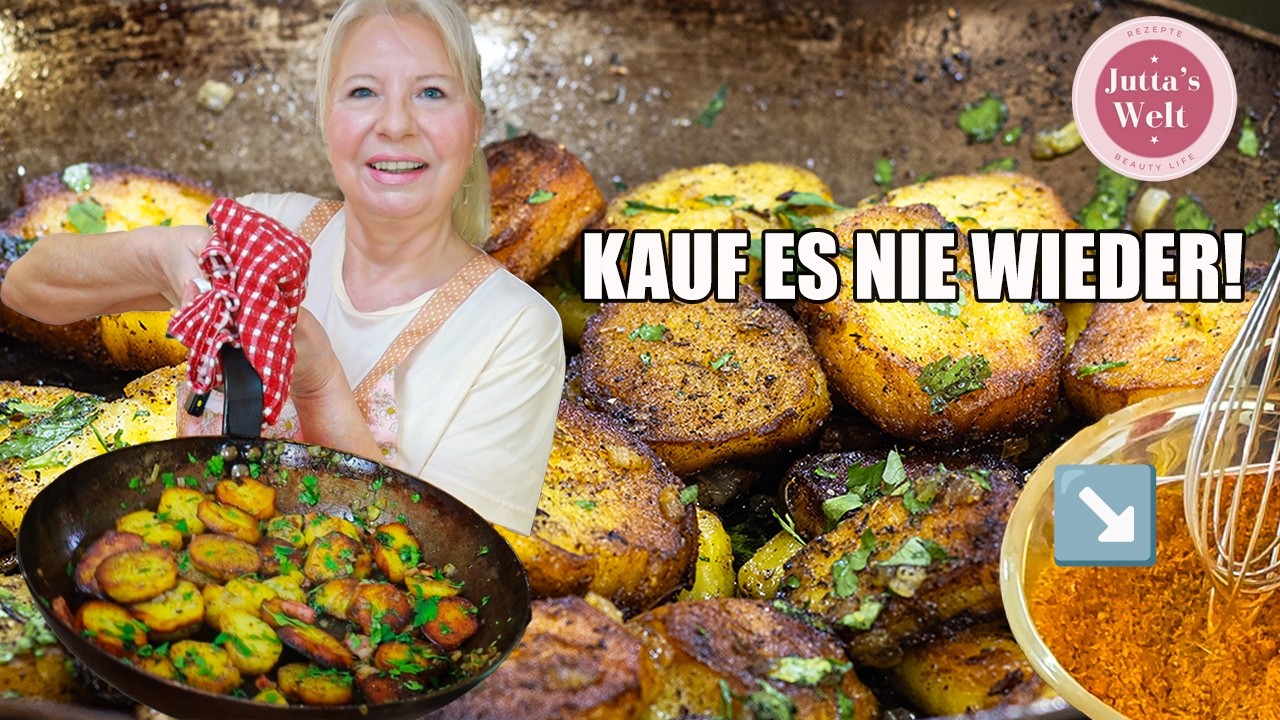 Perfekte Bratkartoffeln | Mit selbstgemachtem Bratkartoffelgewürz 🧂