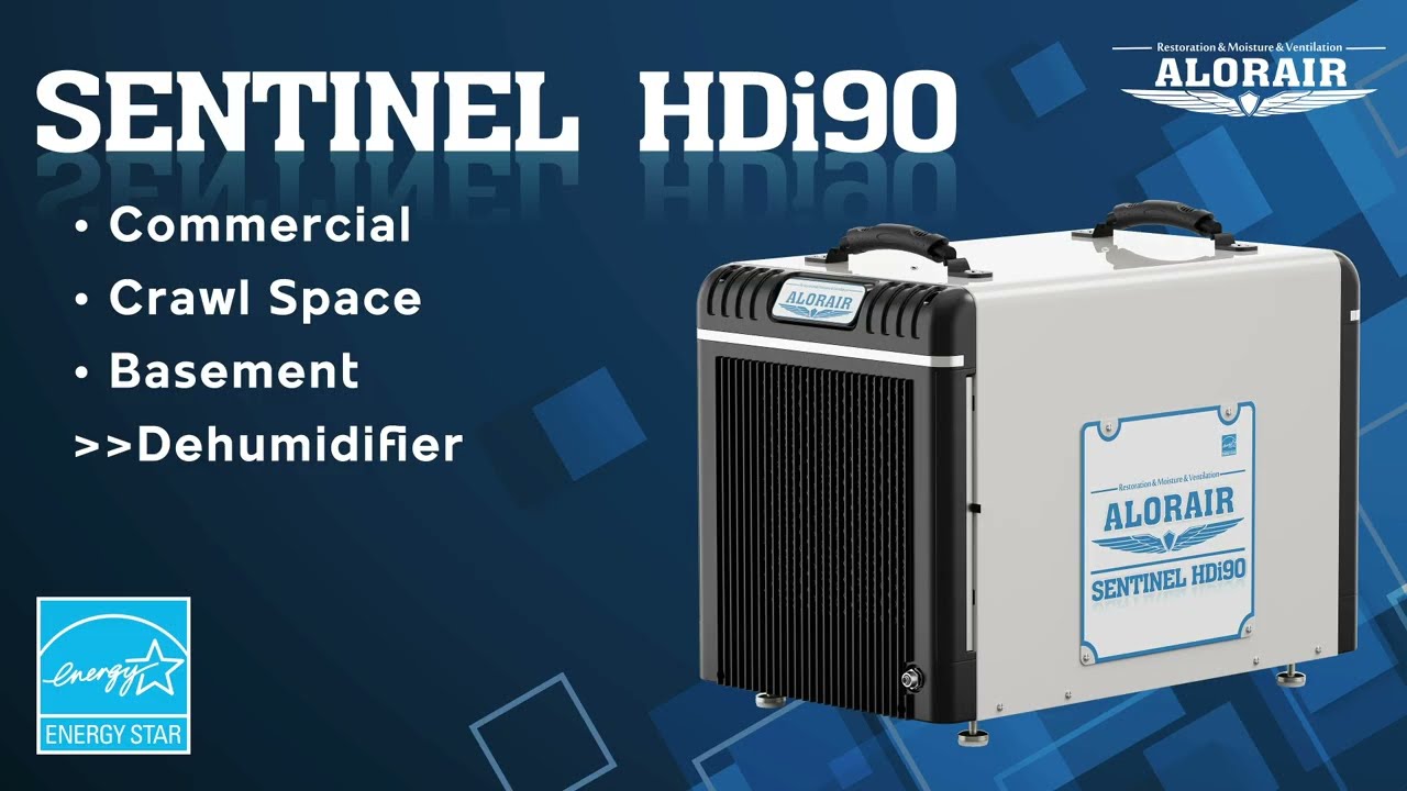 AlorAir Sentinel HDi90 Build-in Pump Dehumidifier for Crawl Space, with Energy Star Certified