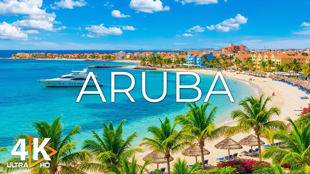 Aruba 4K | Tropical Paradise – White Sand Beaches, Crystal Clear Waters & Palm Trees
