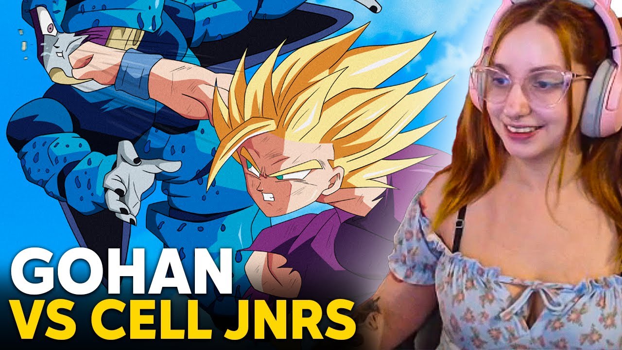 GOHAN SSJ2 VS CELL JR REACCION | Dragon Ball Z por primera vez