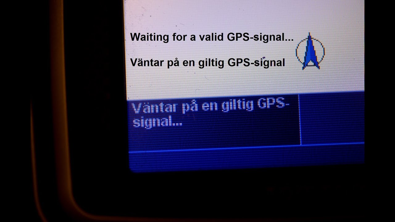 Waiting for valid GPS signal, Tomtom Rider 2nd edition (Väntar på giltig GPS signal)