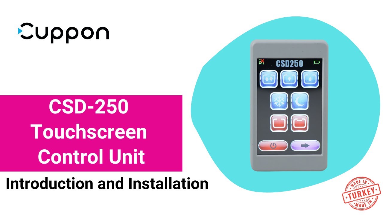 Cuppon CSD250 TFT Screen Introduction and Installation Video